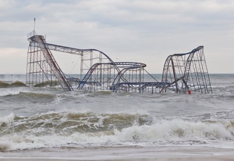 Superstorm Sandy damage in Seaside Heights New Jersey (Image: Anthony Quintano)